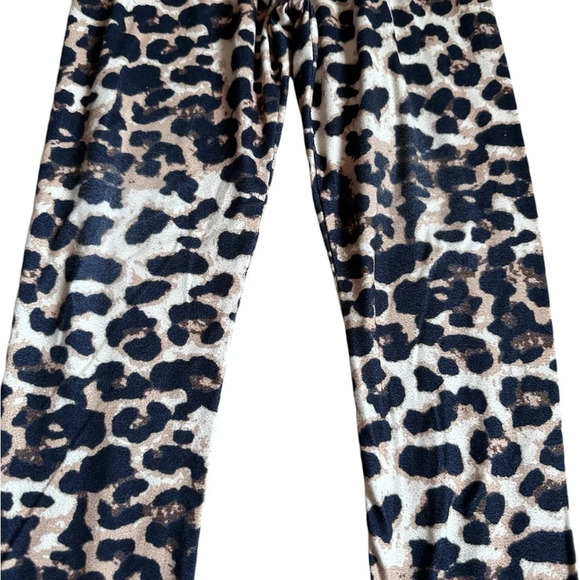 Sequins Santa Animal Print Tie Top Holiday Matching Set Holiday Outfit - Picture 5 of 7